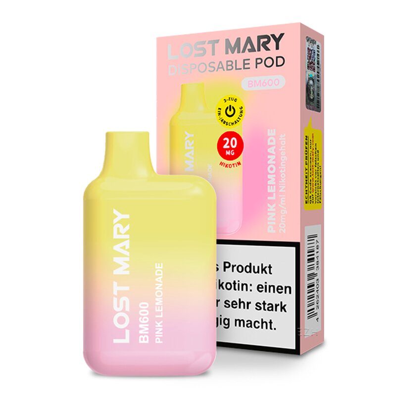 Lost Mary designed by ELFBAR - Geschmack Pink Lemonade  - mit 20mg Nikotin
