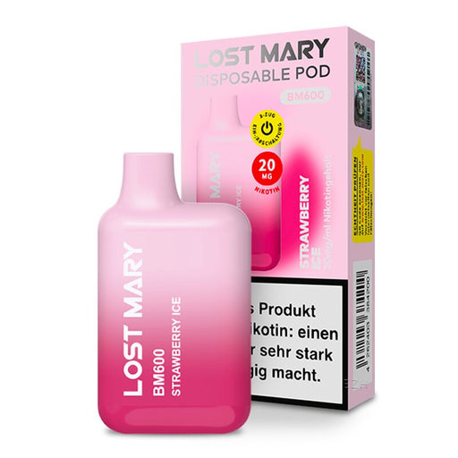 Lost Mary designed by ELFBAR - Geschmack Strawberry Ice  - mit 20mg Nikotin