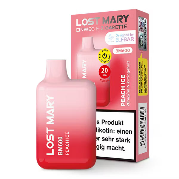 LOST MARY BM600 - Juicy Peach / Peach Ice 20mg Nikotin